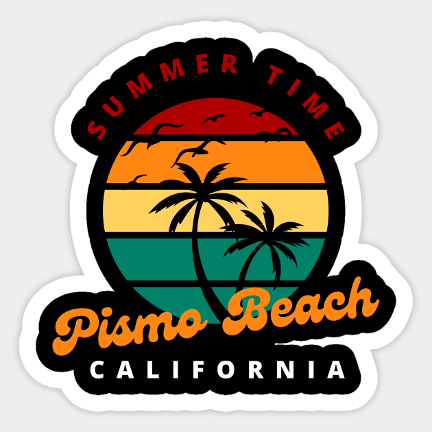 Pismo Beach Summer Time Sticker by CoconutCakes